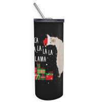 Gift Fa La La La Llama Christmas Lights Snowflakes Llama Christmas For Skinny Tumbler | Artistshot