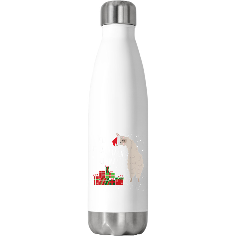 Gift Fa La La La Llama Christmas Lights Snowflakes Llama Christmas For Stainless Steel Water Bottle | Artistshot