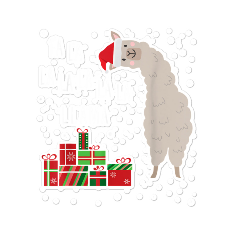 Gift Fa La La La Llama Christmas Lights Snowflakes Llama Christmas For Sticker | Artistshot