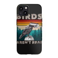 Funny Meme Birds Surveillance Truther Cctv Bird Aren't Real Pullover H Iphone 13 Case | Artistshot