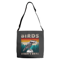 Funny Meme Birds Surveillance Truther Cctv Bird Aren't Real Pullover H Adjustable Strap Totes | Artistshot