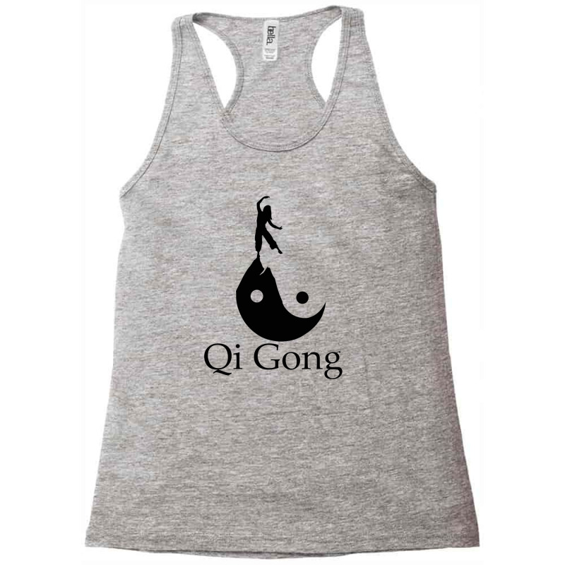 Black Silhouette Art Of Qigong Racerback Tank by cm-arts | Artistshot