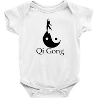 Black Silhouette Art Of Qigong Baby Bodysuit | Artistshot