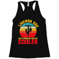 Lineman Dad But Cooler Funny Electrician Utility Father Mens Premium Racerback Tank | Artistshot