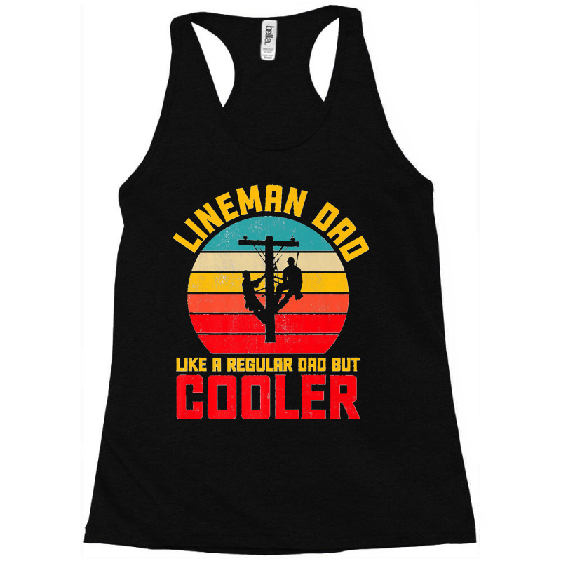 Lineman Dad But Cooler Funny Electrician Utility Father Mens Premium Racerback Tank by Aaronnderouin | Artistshot