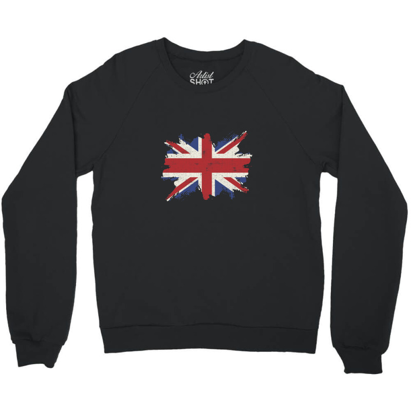 Great Britain Flag Vintage Crewneck Sweatshirt | Artistshot