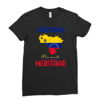 Venezuela Map Venezuela Flag Hispanic Heritage Latin Month T Shirt Ladies Fitted T-shirt | Artistshot