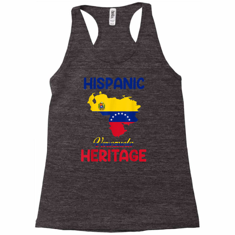 Venezuela Map Venezuela Flag Hispanic Heritage Latin Month T Shirt Racerback Tank by cm-arts | Artistshot