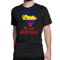 Venezuela Map Venezuela Flag Hispanic Heritage Latin Month T Shirt Classic T-shirt | Artistshot