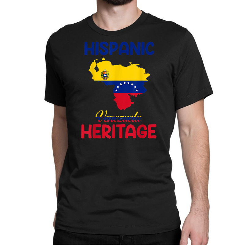 Venezuela Map Venezuela Flag Hispanic Heritage Latin Month T Shirt Classic T-shirt by cm-arts | Artistshot