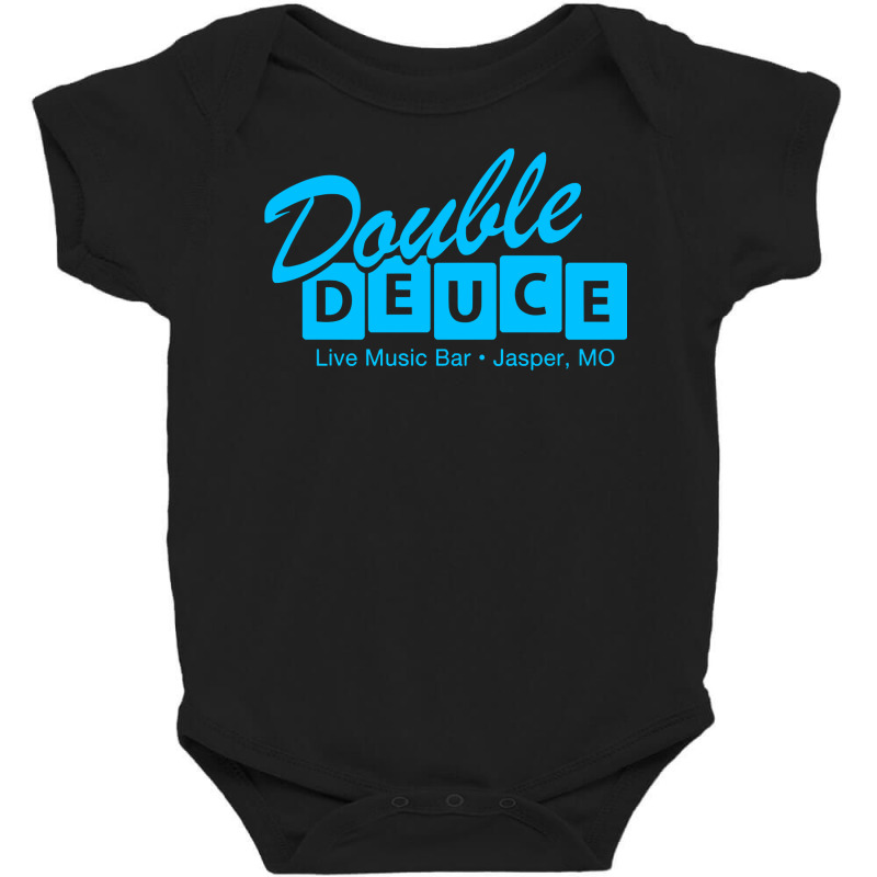 Retro 80s Double Deuce Roadhouse Pullover Hoodie Baby Bodysuit by nejnda | Artistshot