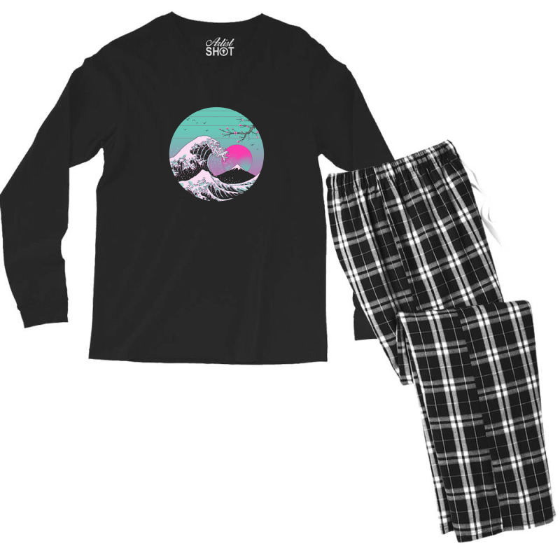 Great Vapor Aesthetics Men's Long Sleeve Pajama Set | Artistshot