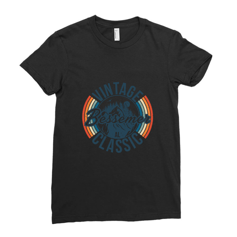 I Love Bessemer Alabama Retro Vintage Classic Limited Edition Ladies Fitted T-Shirt by hardrollsjudo | Artistshot