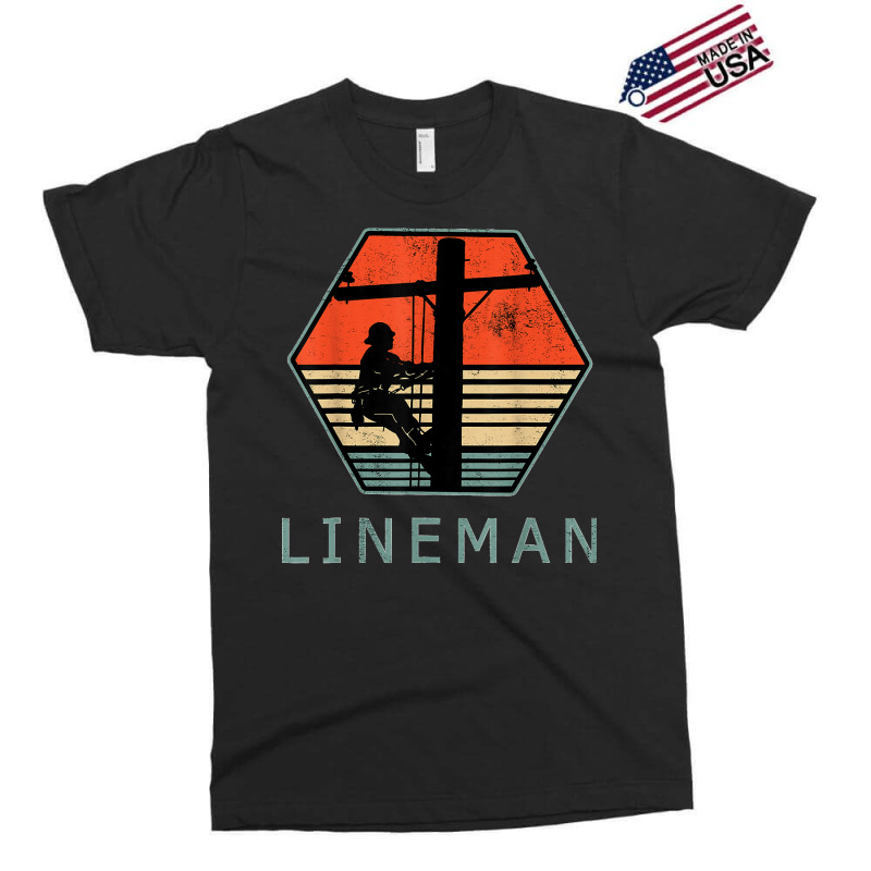 Lineman Retro Vintage Electrician Exclusive T-shirt | Artistshot