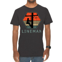 Lineman Retro Vintage Electrician Vintage T-shirt | Artistshot