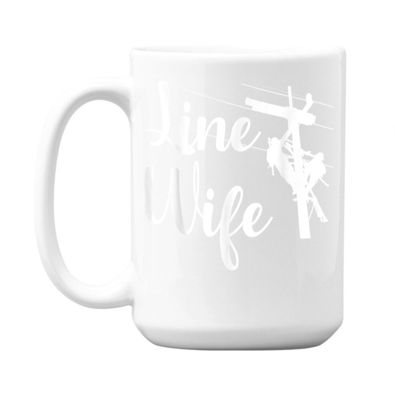 Lineman Wife Lineworker Electrician Girlfriends 15 Oz Coffee Mug | Artistshot