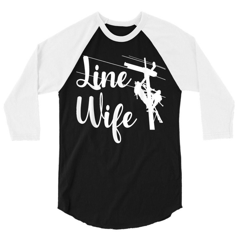 Lineman Wife Lineworker Electrician Girlfriends 3/4 Sleeve Shirt | Artistshot