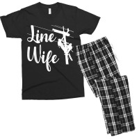 Lineman Wife Lineworker Electrician Girlfriends Men's T-shirt Pajama Set | Artistshot