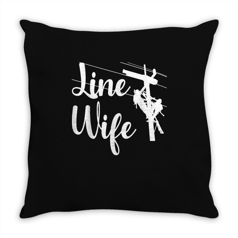 Lineman Wife Lineworker Electrician Girlfriends Throw Pillow | Artistshot