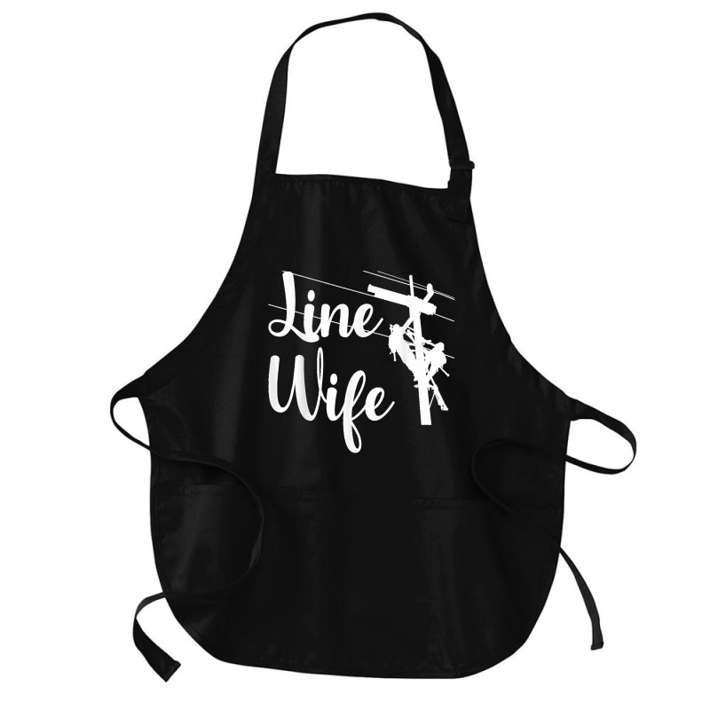 Lineman Wife Lineworker Electrician Girlfriends Medium-length Apron | Artistshot