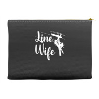 Lineman Wife Lineworker Electrician Girlfriends Accessory Pouches | Artistshot