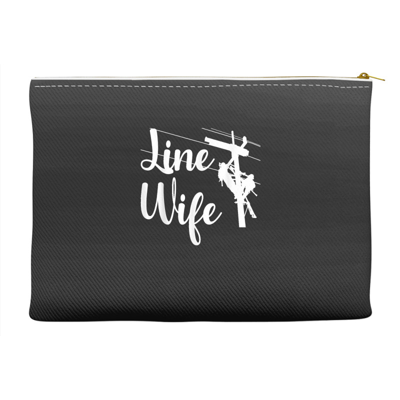 Lineman Wife Lineworker Electrician Girlfriends Accessory Pouches | Artistshot