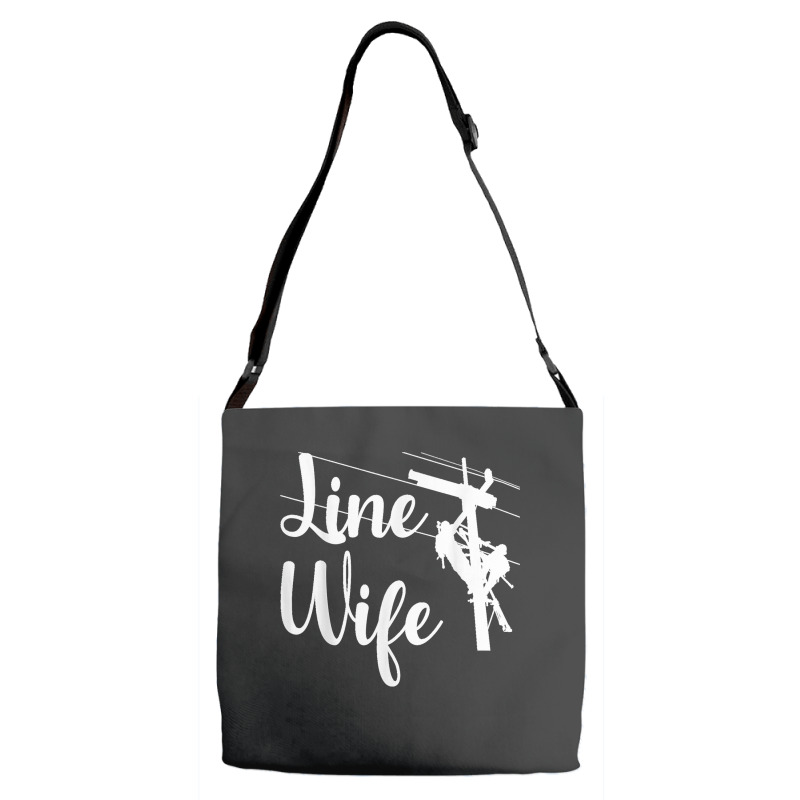 Lineman Wife Lineworker Electrician Girlfriends Adjustable Strap Totes | Artistshot