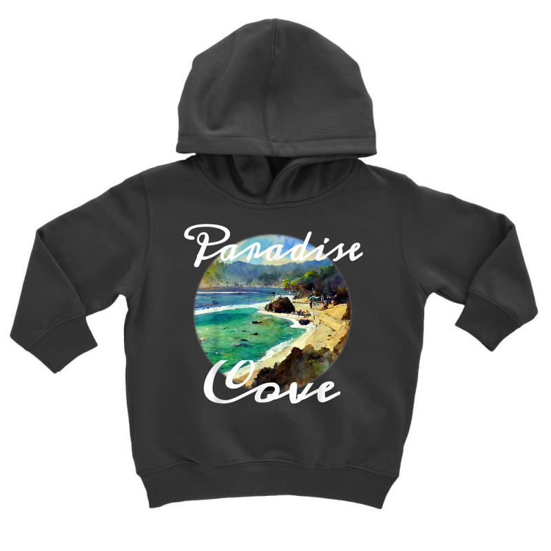 Paradise Cove California Beach Watercolour T Shirt Toddler Hoodie by cm-arts | Artistshot