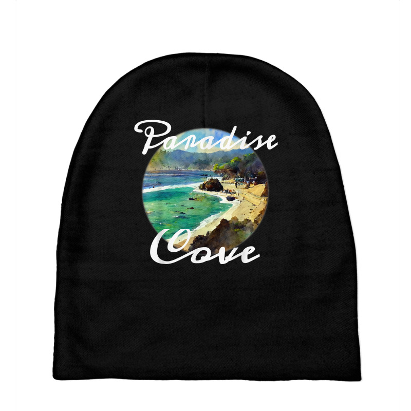 Paradise Cove California Beach Watercolour T Shirt Baby Beanies by cm-arts | Artistshot