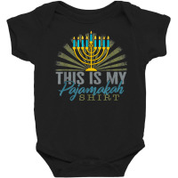 Hanukkah Thus Is My Pajamakah Hanukkah Pajama Jewish Holiday T Shirt Baby Bodysuit | Artistshot