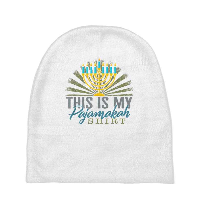 Hanukkah Thus Is My Pajamakah Hanukkah Pajama Jewish Holiday T Shirt Baby Beanies | Artistshot