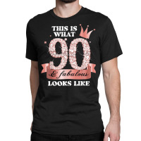 90 & Fabulous I Black Peach Party Group Candid Photo Outfit Classic T-shirt | Artistshot