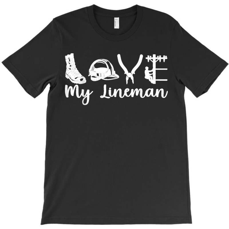 Lineworker Love My Lineman Wife Electrician Girlfriend T-shirt | Artistshot