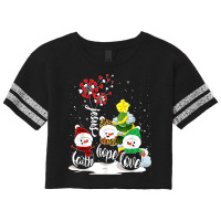 Faith Hope Love Snowman Jesus Dandelion Christian Christmas Scorecard Crop Tee | Artistshot