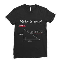 Math Is Easy Find X Here It Is Ladies Fitted T-shirt | Artistshot