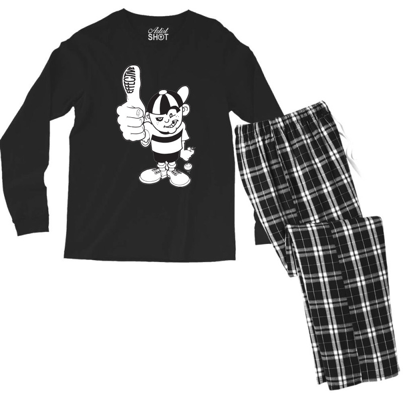 Effective Records (black And White) Classic Men's Long Sleeve Pajama Set | Artistshot