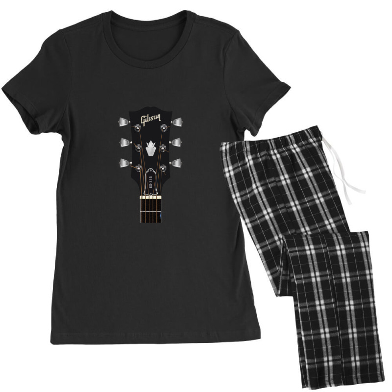 Guitar Headstock Artgibson Es 335 Sticker Women's Pajamas Set by CharlieFairchild | Artistshot