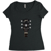 Guitar Headstock Artgibson Es 335 Sticker Women's Triblend Scoop T-shirt | Artistshot