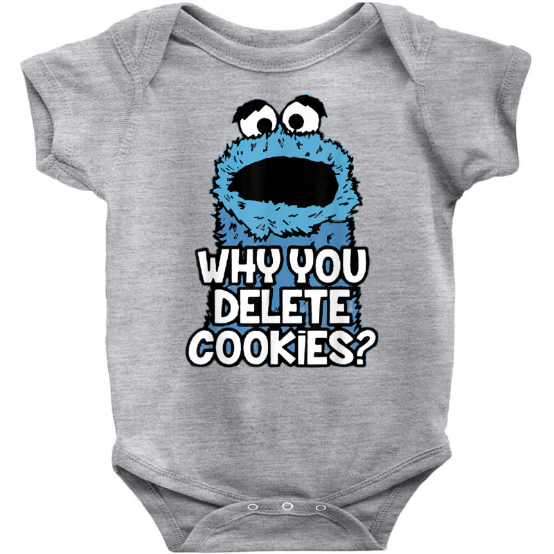 Why You Delete Cookies Random Monster Parody Sarcastic Fun T Shirt Baby Bodysuit by cm-arts | Artistshot