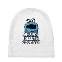 Why You Delete Cookies Random Monster Parody Sarcastic Fun T Shirt Baby Beanies | Artistshot