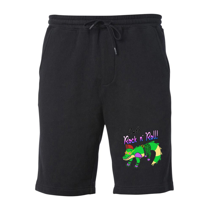 Lets Rock N Roll Croc Fleece Short by Wrip1959 | Artistshot