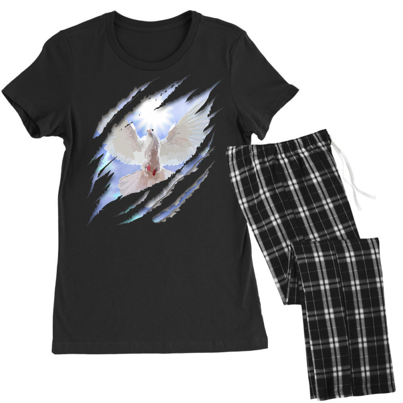 Baptism Holy Spirit White Dove Baptized Christian Women's Pajamas Set by Min03 | Artistshot