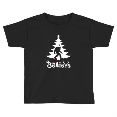 Bigfood Sasquatch Believe Christmas Toddler T-shirt Designed By Sr88