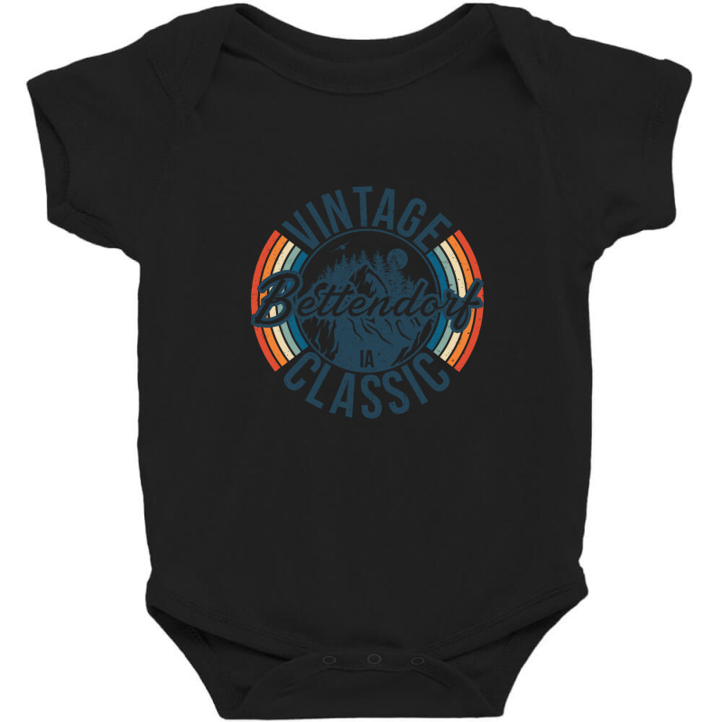 I Love Bettendorf Iowa Retro Vintage Classic Limited Edition Baby Bodysuit by hardrollsjudo | Artistshot