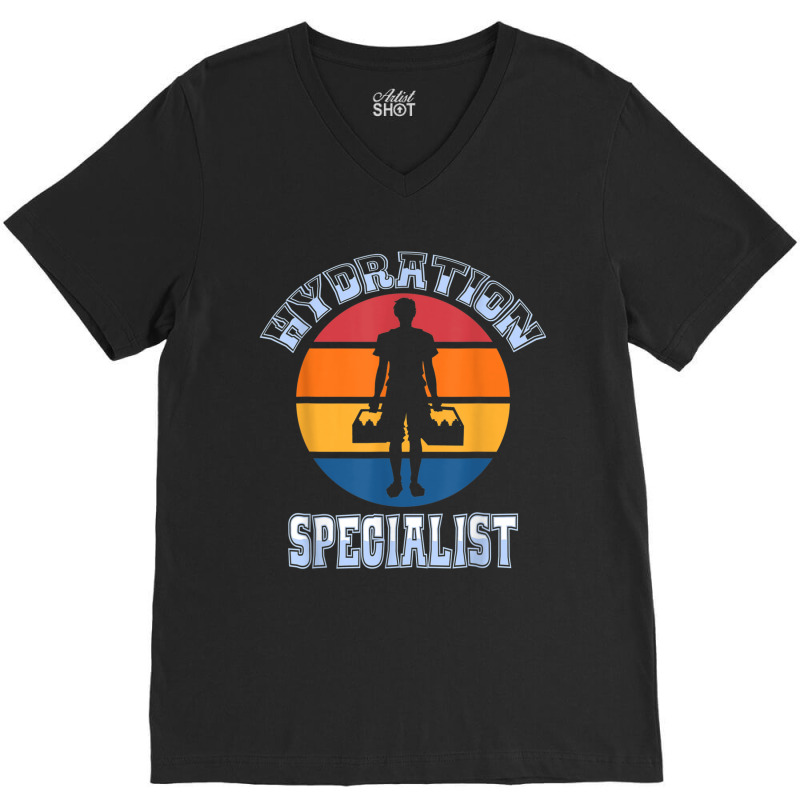 Hydration Specialist Team Manager Football Hydrated Waterboy V-Neck Tee by DesmondBalts | Artistshot