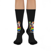 Love Er Life Nurse Lgbt Gay Pride Rainbow Flag Nursing Crew Socks | Artistshot