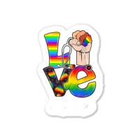 Love Er Life Nurse Lgbt Gay Pride Rainbow Flag Nursing Sticker | Artistshot