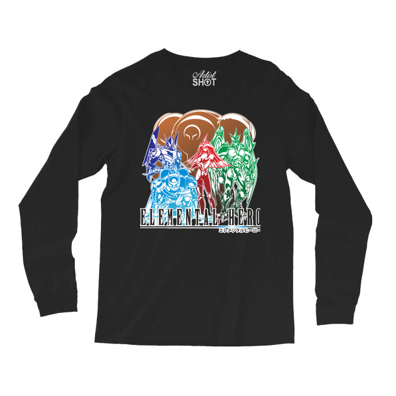 Elemental Hero In Final Fantasy Style Long Sleeve Shirts | Artistshot