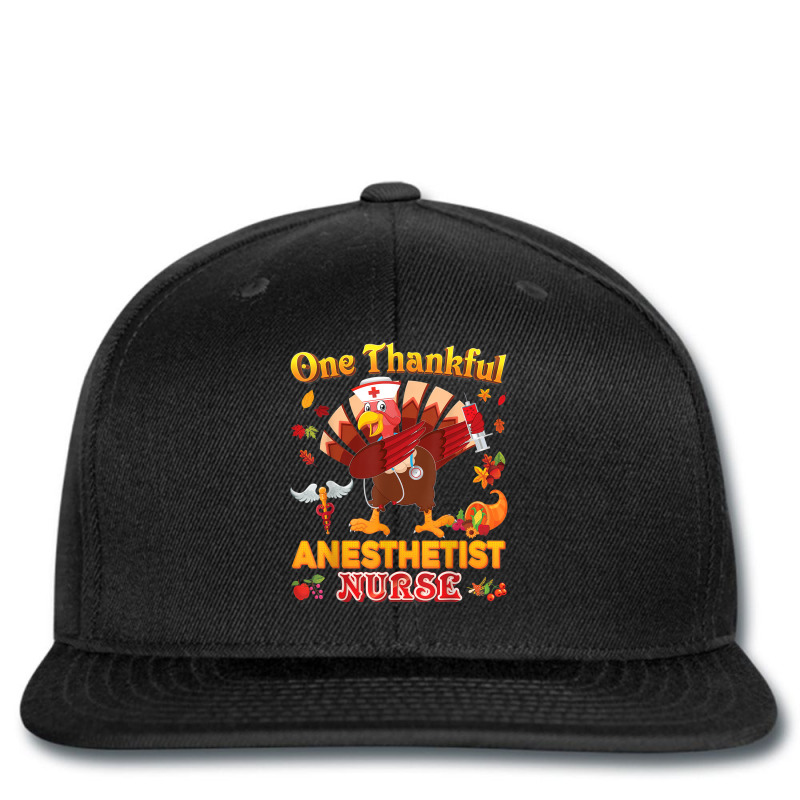 One Thankful Anesthetist Nurse Dabbing Turkey Thanksgiving Printed Hat | Artistshot