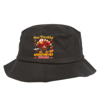 One Thankful Anesthetist Nurse Dabbing Turkey Thanksgiving Bucket Hat | Artistshot